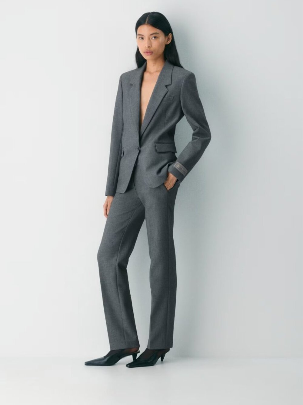 NWT Aritzia Broker Pants  | Heather Charcoal | Size 10